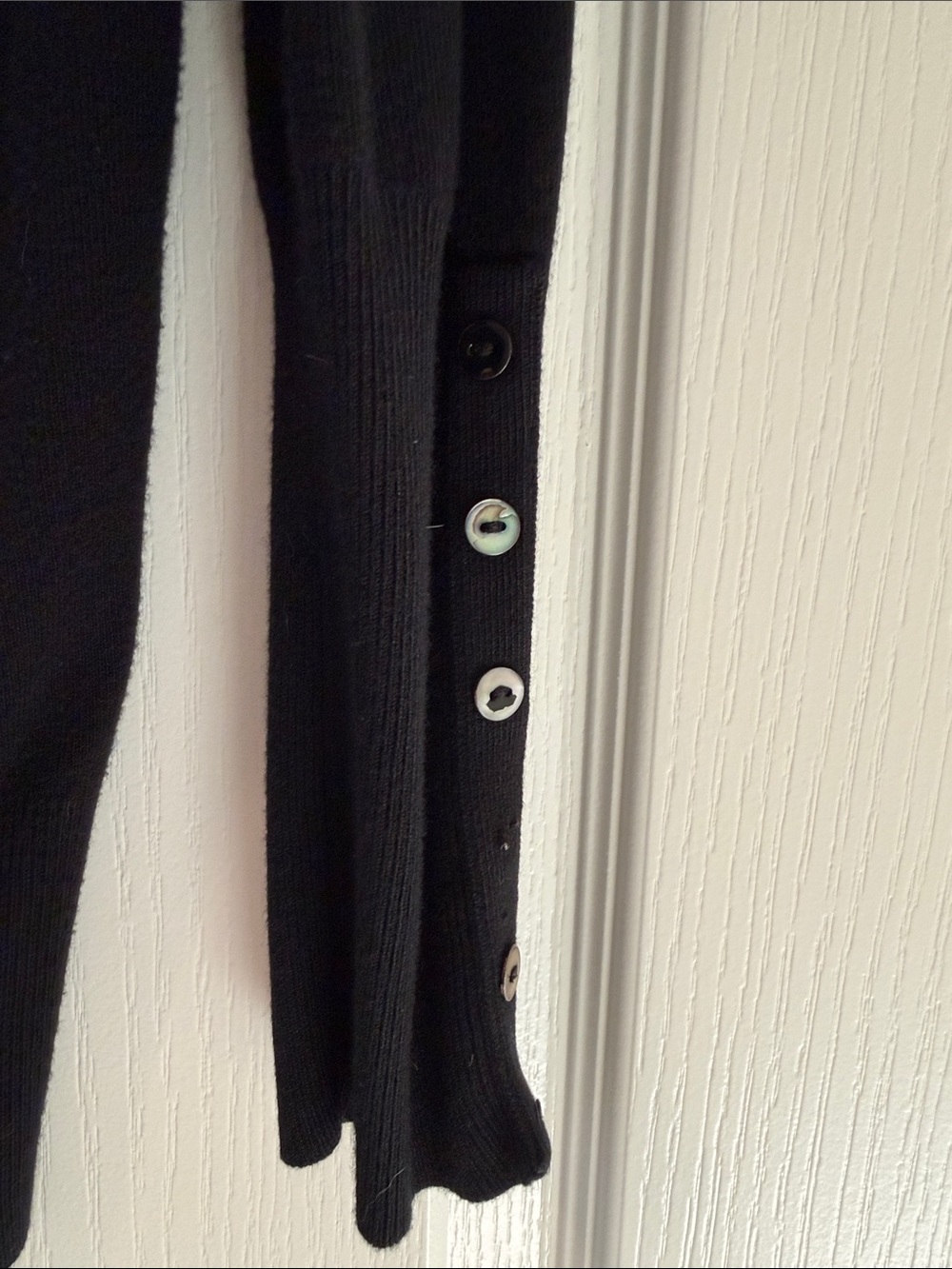 Zara Black V-Neck Long Button Cardigan - Picture 5 of 6